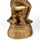 Vintage Brass Statue of Mother Feeding Lord Krishna for Decor