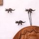 Antique Modern Iron Rhinoceros Wall Hooks-Pack of 3