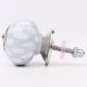 Grey White Ceramic Floral Drawer Knob-6 Pieces