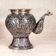 Nickel Plated Silver Finish Copper Water Pot with Spout for Rituals