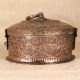 Handcrafted Traditional Copper Jewelry Box in Vintage Finish