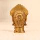 Brown Finish Traditional Brass Gauri Head Statue for Prayer Room