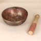Vintage Sturdy Bell Metal Meditation Bowl with Wooden Mallet