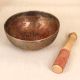 Vintage Brown Finish Bell Metal Singing Bowl for Meditation