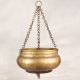 Traditional Nandi Hanging Pot Made of Brass for Temple