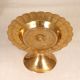 Beautiful Golden Engraved Brass Fruit Bowl for Home Decoration