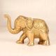 Handcrafted Engraved Brass Elephant Statue for Vintage Collection