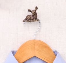 Antique Fawn Metal Wall Hook For Hanging
