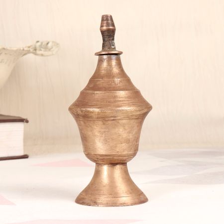 Beautifully Handcrafted Brass Oil Lamp for Prayer Room