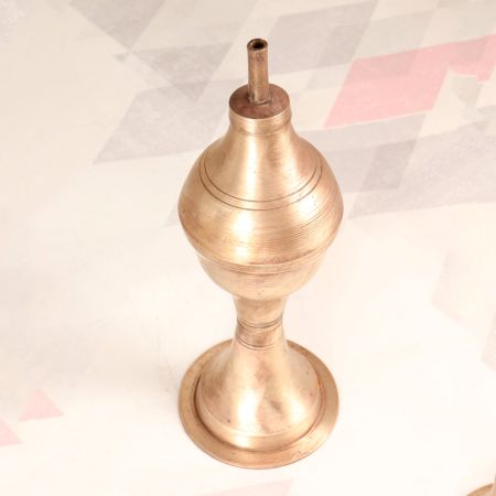 Vintage Finest Quality Brass Oil Lamp from Central India