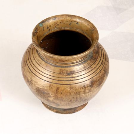 Handcrafted Traditional Brass Holy Water Pot for Rituals