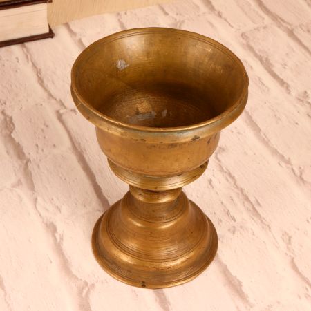 Handmade South Indian Brass Holy Water Cup for Decoration