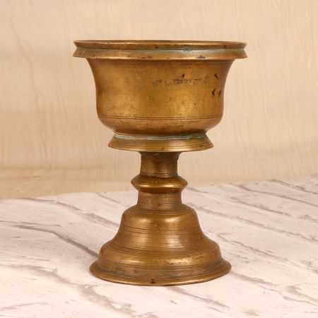Handmade South Indian Brass Holy Water Cup for Decoration