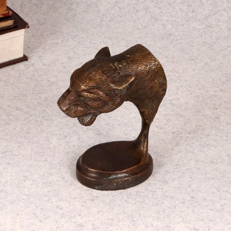 Handmade Finest Brass Tiger Paper Weight in English Art