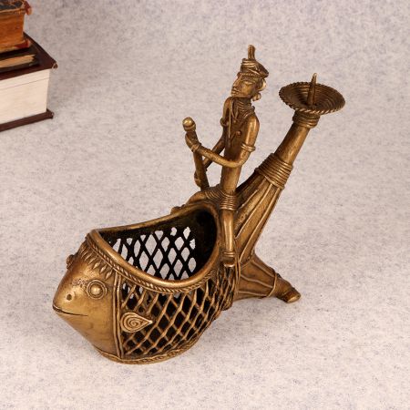 Vintage Handmade Finest Brass Candle Stand for Decoration