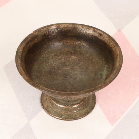 Indian Vintage Brass Holy Kumkum Cup for Prayer Room