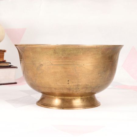 Indian Traditional Brass Holy Bowl for Indoor Decoration