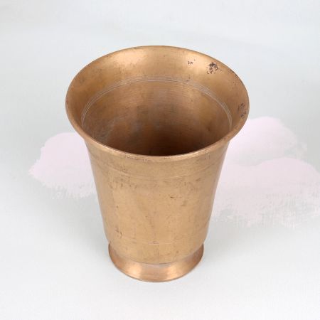 Indian Traditional Finest Brass Holy Glass for Prayer Room