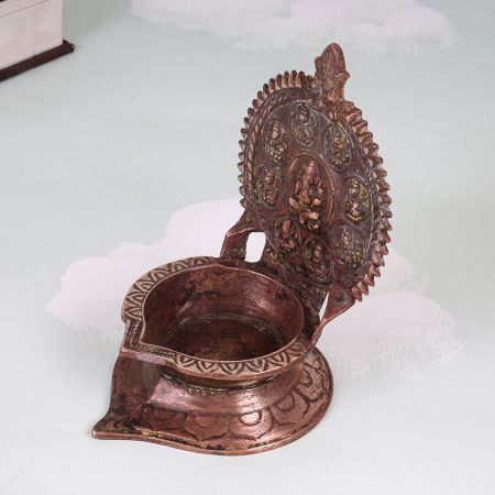 Holy Finest Brass Gajlaxmi Oil Lamp for Home Decoration