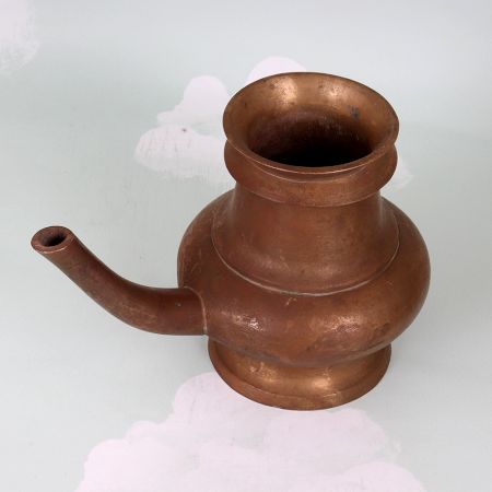 South Indian Handcrafted Holy Water Pot with Spout Made of Brass