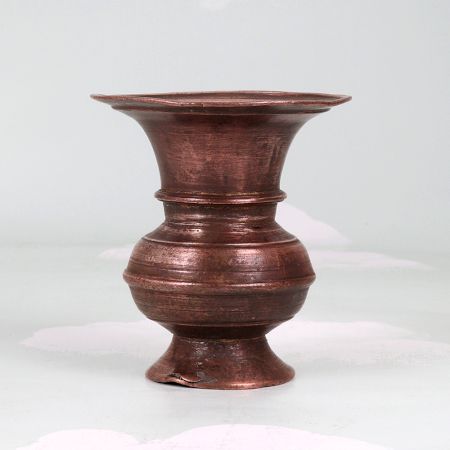 South Indian Vintage Copper Flower Pot for Indoor Decoration