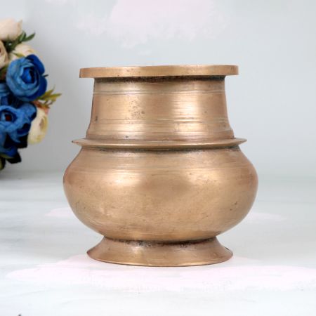 South Indian Brown Holy Water Pot Made of Finest Brass