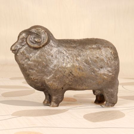 Handcrafted Vintage Brass Sheep Animal Statue for Decoration