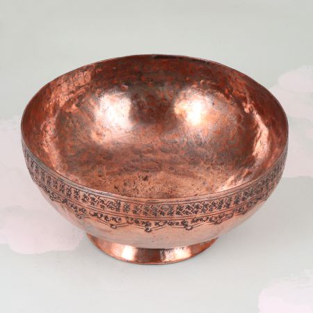 Premium Quality Copper Islamic Bowl for Indoor Decoration