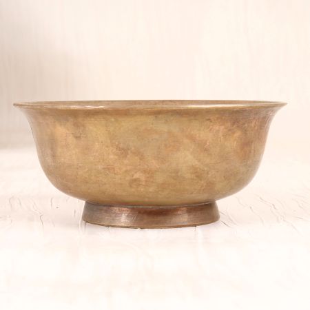 Plain Finish Handmade Brass Kumkum Bowl for Prayer Room