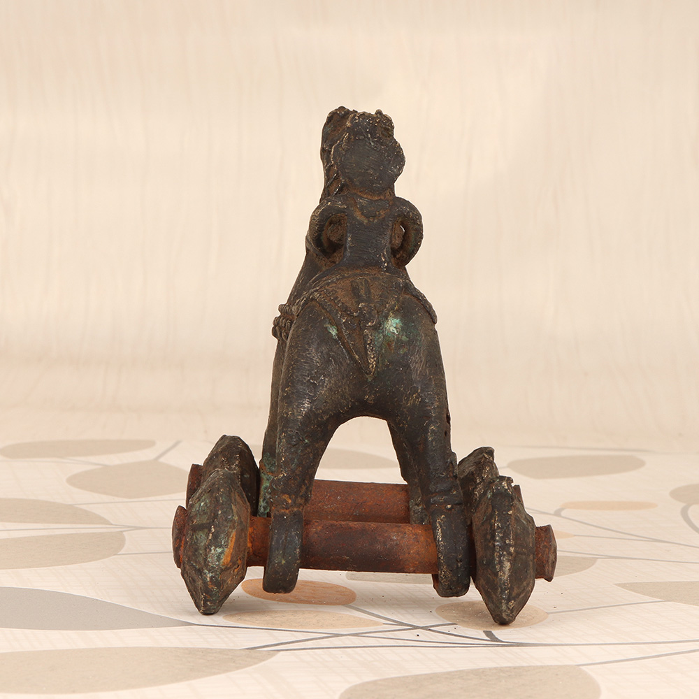 Vintage Finish Brass Horse with Rider for Home Decoration