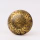 Modern Brass Floral Drawer Knobs-6 Pieces