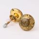 Modern Brass Floral Drawer Knobs-6 Pieces