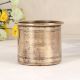 Plain Brown Handmade Brass Panchpatra Pot for Prayer Room