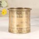 Beautiful Engraved Brass Panchpatra Pot for Hindu Rituals