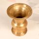 Vintage South Indian Art Brass Holy Pot for Flower Decoration