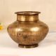 Engraved Beautiful Brass Holy Water Pot in South Indian Art