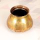 Vintage Himalayan Art Brass Water Pot with Hammering Work