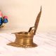 Handmade Holy Finest Brass Gajlaxmi Oil Lamp for Prayer Room