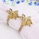 High-Quality Handcrafted Brass Bee Napkin Ring in Set of 4