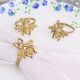 High-Quality Handcrafted Brass Bee Napkin Ring in Set of 4