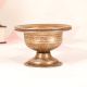 Handmade Brown Brass Holy Kumkum Cup in Vintage Finish