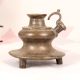 Vintage Finish Brass Hookah Base from Central India