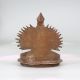 Vintage Finish Handcrafted Brass Gaja Lakshmi Oil Lamp for Decor