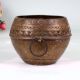 Handcrafted Traditional Brass Rice Measurement Bowl in Odisha Art
