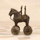 Handcrafted Finest Brass Horse with Rider in Vintage Finish