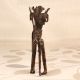 Handmade Vintage Brass Long Horse with Four Warriors Statue