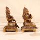 Traditional Handmade Brass Lord Ganesha and Goddess Laxmi Statue