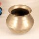Beautiful Vintage Finest Brass Pot in Plain Brown Finish for Decor