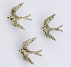 Decorative Golden Eagle Wall Hooks 3 Pieces