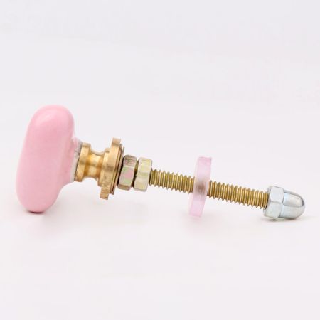Pink Tiny Heart Ceramic Cabinet Knobs